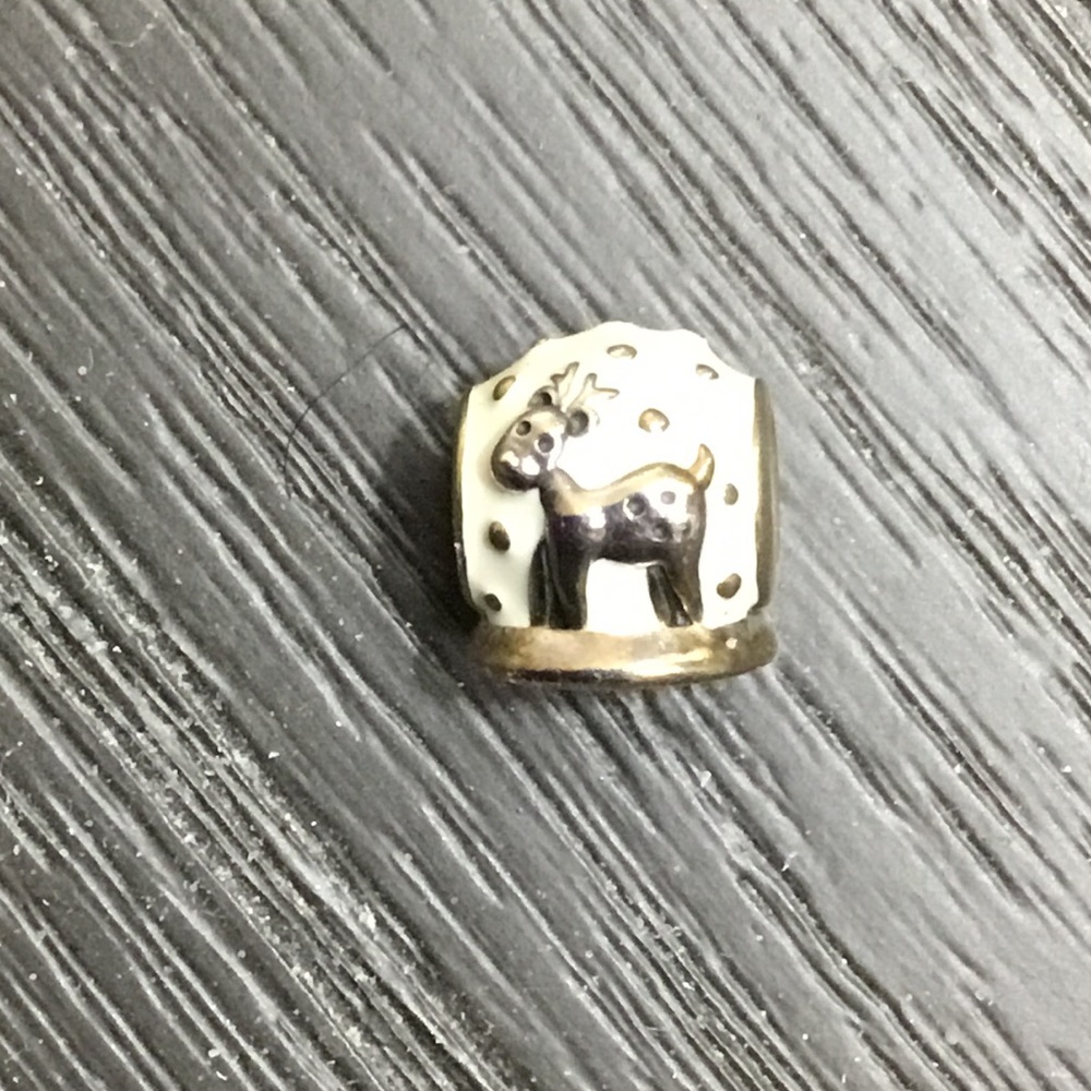 Pandora Reindeer Christmas charm